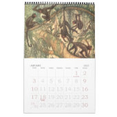 Vintages Tierreich, Dschungelwüsten, Wälder Kalender (Jan 2027)