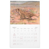 Vintages Tierreich, Dschungelwüsten, Wälder Kalender (Mär 2026)