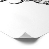 Vintages Tierschädelplakat Poster (Ecke)