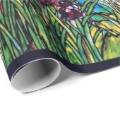 Vintages Tiffany beflecktes Glasfenster Geschenkpapier (Rolleneckpunkt)