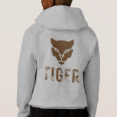 Vintages Tiger-Design - für Tierfreunde Hoodie (Rückseite)