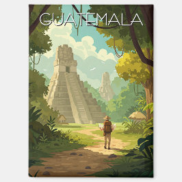 Vintages Tikal Guatemala Magnet