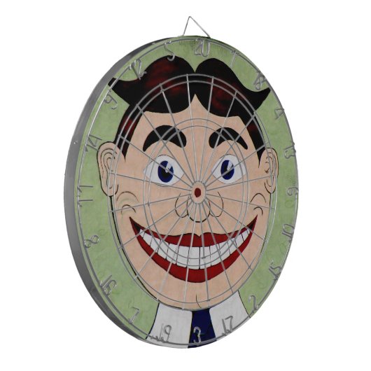 Vintages Tillie Pfeil-Brett Dartscheibe (Vorderseite Links)