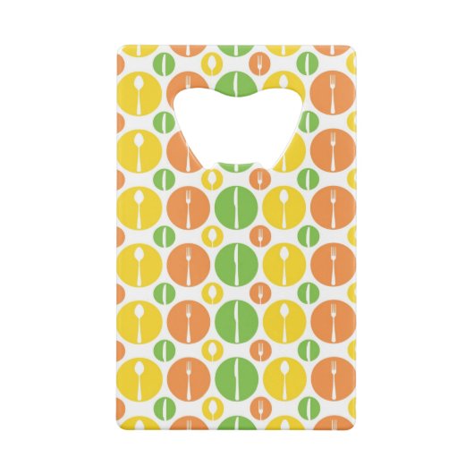 Vintages Tischbesteck-Muster Geldbeutel Flaschenöffner (Rückseite)