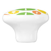 Vintages Tischbesteck-Muster Keramikknauf (Seitenansicht)