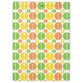 Vintages Tischbesteck-Muster Klemmbrett (Rückseite)