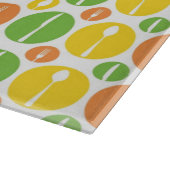 Vintages Tischbesteck-Muster Schneidebrett (Ecke)