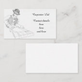 Vintages Tischlerholzarbeit-Heimwerkerzeichnen Visitenkarte (Vorne/Hinten)