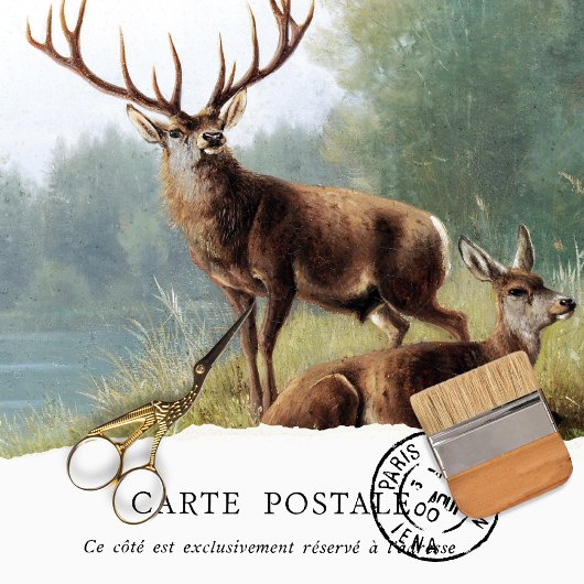 Vintages Tissue-Dekoupage-Papiers Seidenpapier