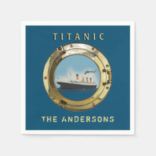 Vintages Titanic Personalisiert Dinner Party Serviette