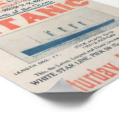 Vintages Titanic Travel Poster (Ecke)