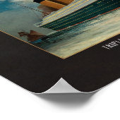 Vintages Titanic White Star Line Art Poster (Ecke)