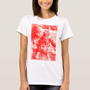 Vintages Toile Weihnachtsmann T-Shirt