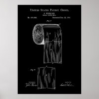Vintages Toilettenpapier 1891 Patent
