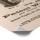 Vintages Toilettenpapier Poster (Ecke)