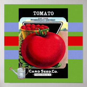 Vintages Tomatenbesteck Poster