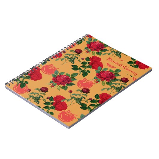 Vintages Tomatenmuster Notizblock (Linke Seite)