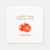 Vintages Tomatenquotierdesign - Serviette (Vorderseite)