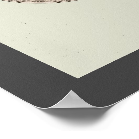 Vintages Tonträgerpatent Poster (Ecke)