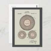 Vintages Tonträgerpatent Postkarte (Vorne/Hinten)