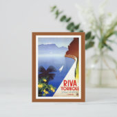 Vintages Torbole Riva Gardasee Italienische Reise Postkarte (Stehend Vorderseite)