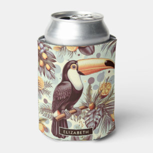 Vintages Toucan Tropical Pattern Dosenkühler