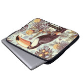 Vintages Toucan Tropical Pattern Laptopschutzhülle (Vorne Knopf)