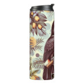 Vintages Toucan Tropical Pattern Thermosbecher (Nach links gedreht)