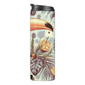 Vintages Toucan Tropical Pattern Thermosbecher (Nach rechts gedreht)
