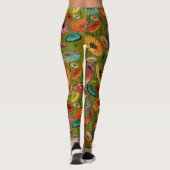 Vintages traditionelles japanisches Papier Leggings (Rückseite)