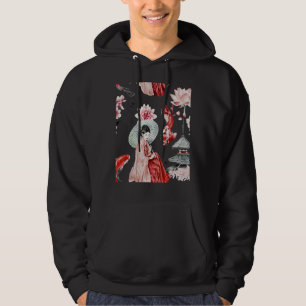 Vintages traditionelles Muster japanischer Kunstwe Hoodie