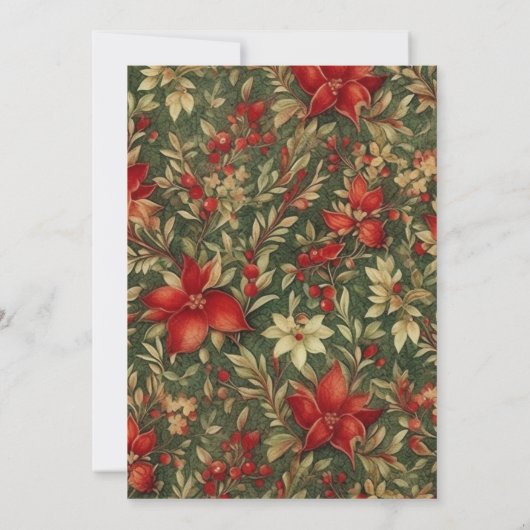 Vintages traditionelles Party Einladung (Rückseite)