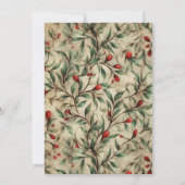 Vintages traditionelles Party Einladung (Rückseite)