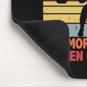 Vintages Trainingsgerät, wenn ich beim Gewichthebe Mousepad (Ecke)