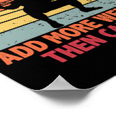 Vintages Trainingsgerät, wenn ich beim Gewichthebe Poster (Ecke)