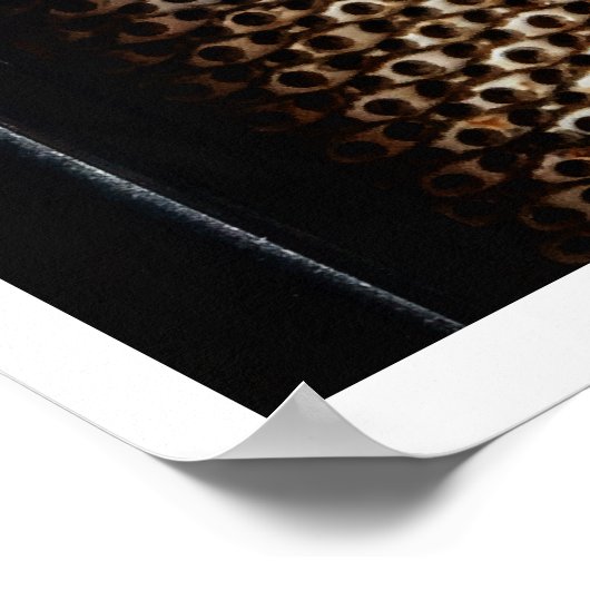 Vintages Transistor-Funkposter Poster (Ecke)