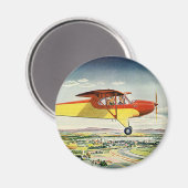 Vintages Transportflugzeug über landwirtschaftlich Magnet (Vorderseite/Rückseite)