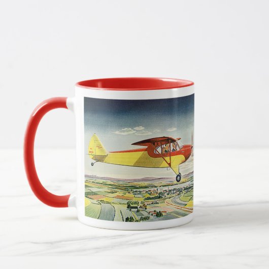 Vintages Transportflugzeug über landwirtschaftlich Tasse (Links)