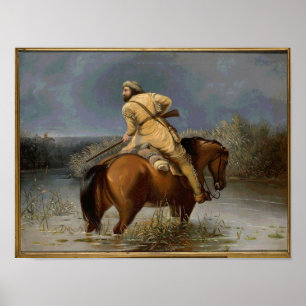 Vintages Trapper-Plakat Poster