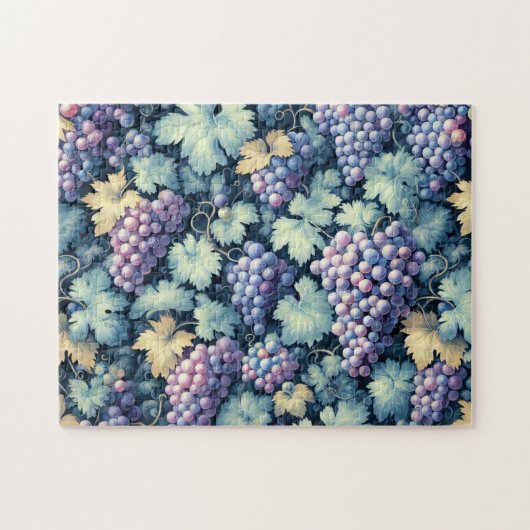 Vintages Traubenmuster Puzzle (Horizontal)