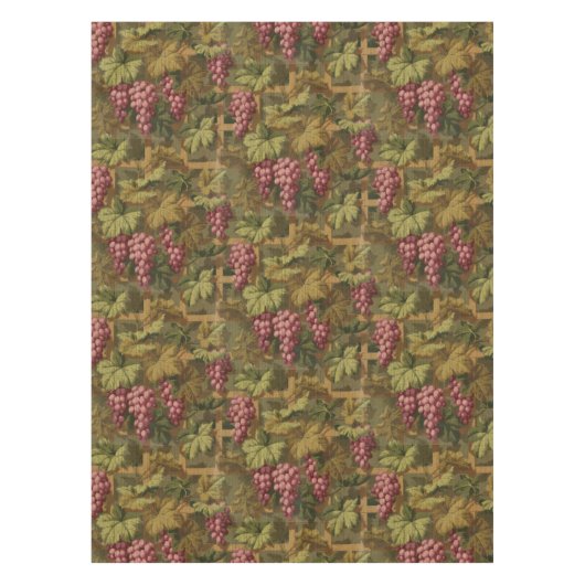 Vintages Traubenmuster Tischdecke (Vorderseite)