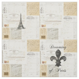 Vintages Träumen des Parise Franzose-Gewebes Stoff