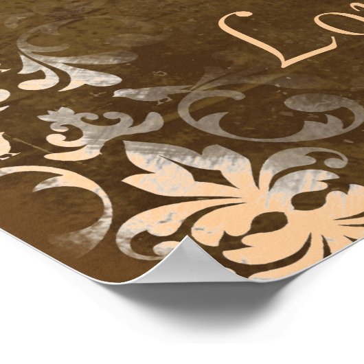 Vintages Traumpreisgedicht Poster (Ecke)