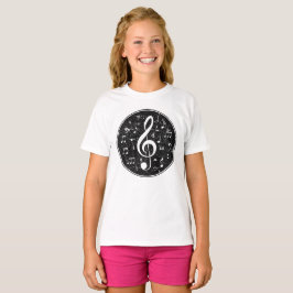 Vintages Treble Clef Musiknotens Artwork T-Shirt