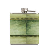 Vintages Trendgrundstück Irish Kleeblatt Flachmann (Rückseite)