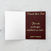 Vintages trike karte (Innenseite)