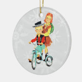 Vintages Trike Keramikornament (Links)