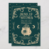 Vintages Trinkhexen-Halloween-Party