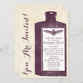 Vintages Trinkwasser Einladung (Vorne/Hinten)