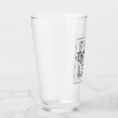 Vintages Trombone Pint Glass - Neu! Glas (Rechts)